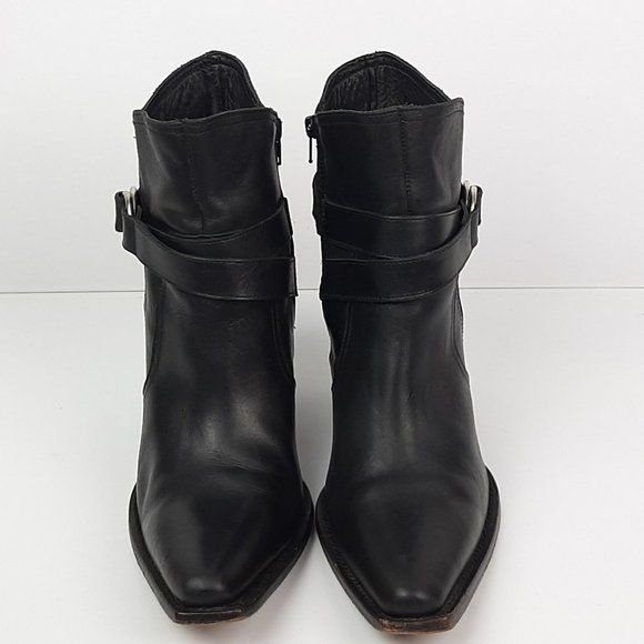 Charlie 1 Horse| Black Western Ankle Boots Sz 7.5 - Picture 1 of 13